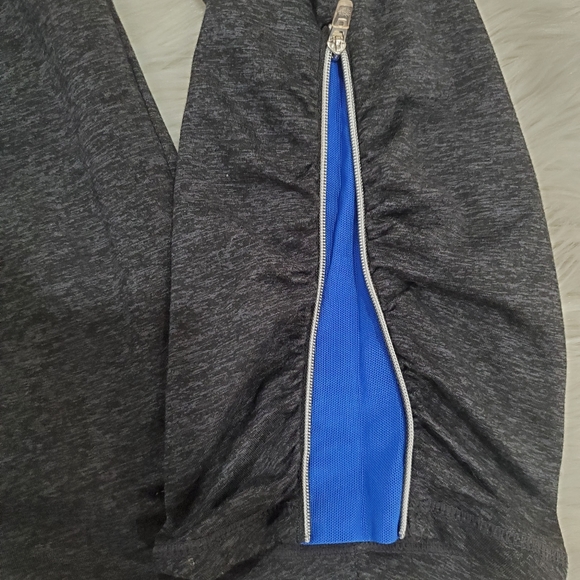 Tangerine cropped leggings with side zippers - Picture 7 of 10